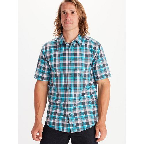 Marmot Syrocco Shirts For Mens Blue LVJ806942